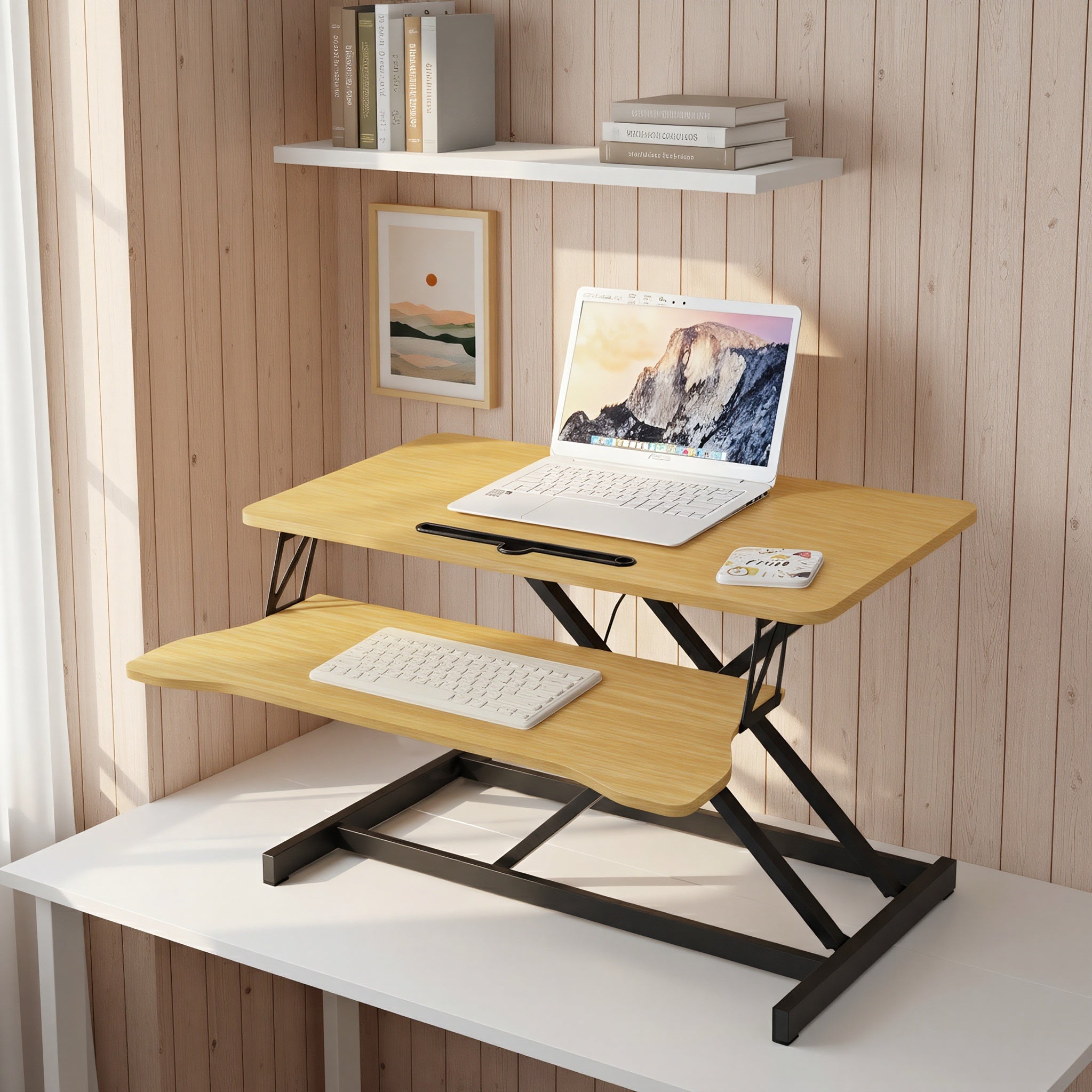 32 Inch Desk Converter Height Adjustable Sit to Stand Rise